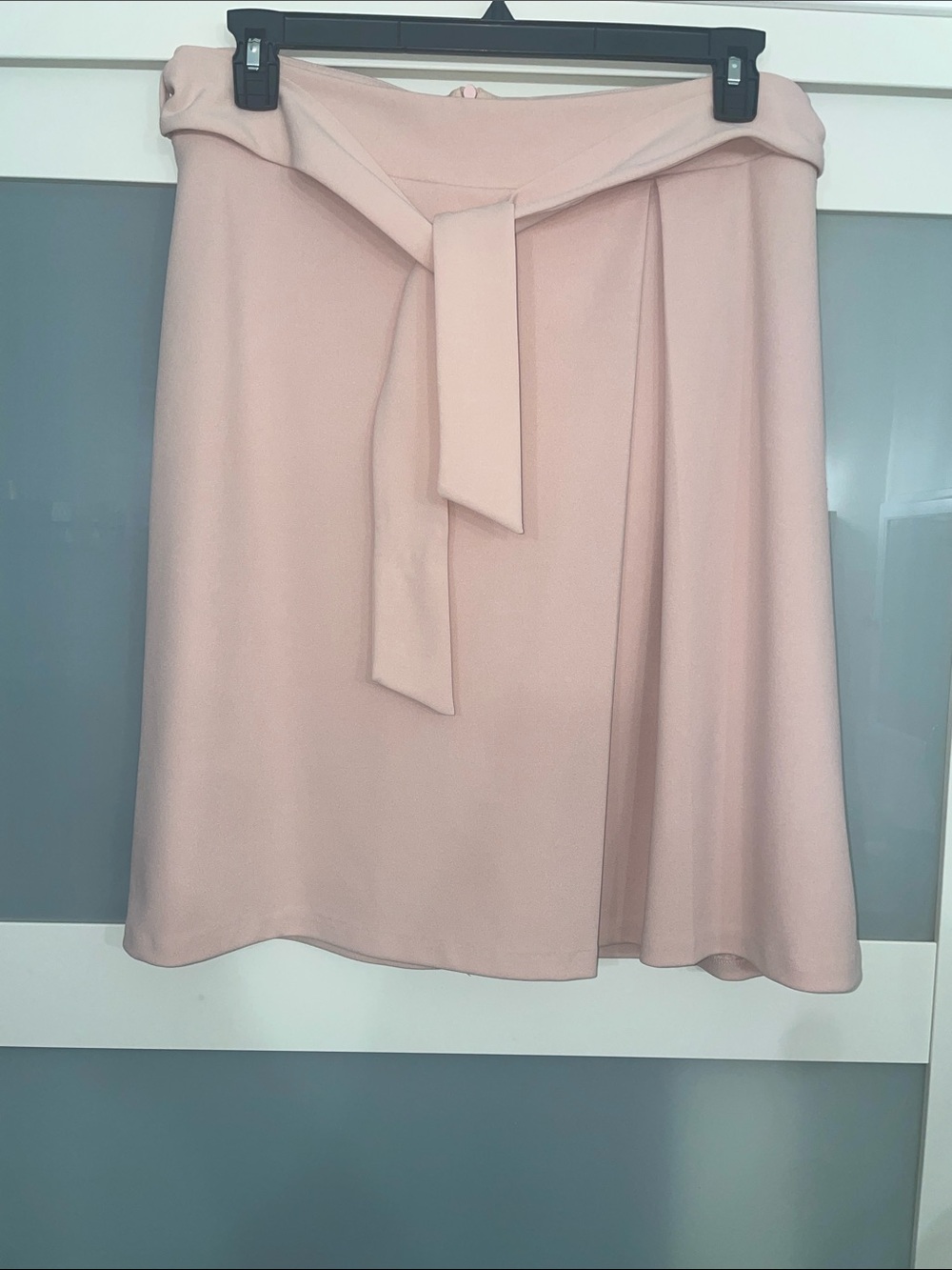 Worthington Blush Pink A-Line Tie-Waist Skirt